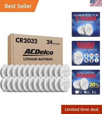 High-Energy 24-Count CR2032 3V Lithium Batteries Perfect for Small Electronics