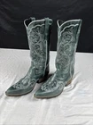 Sterling River Boots Women's 11 Green Cowboy Cowgirl Boots Snip Toe