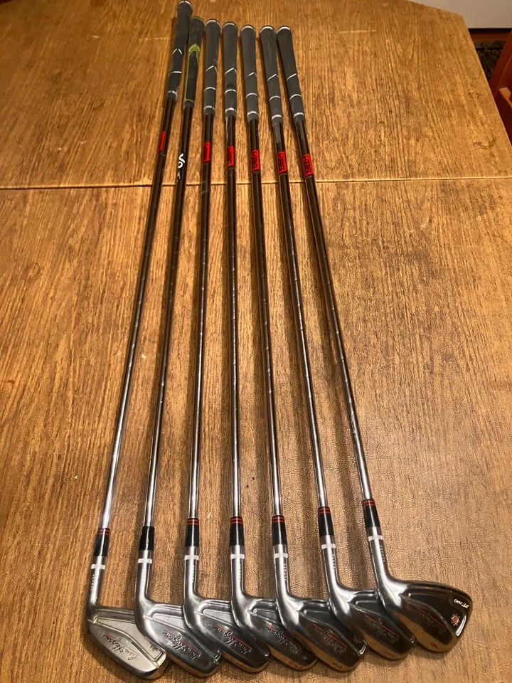 Juego de plancha Ben Hogan PTx PRO, varilla de acero flexible rígida estándar.  Foto 3 de 4