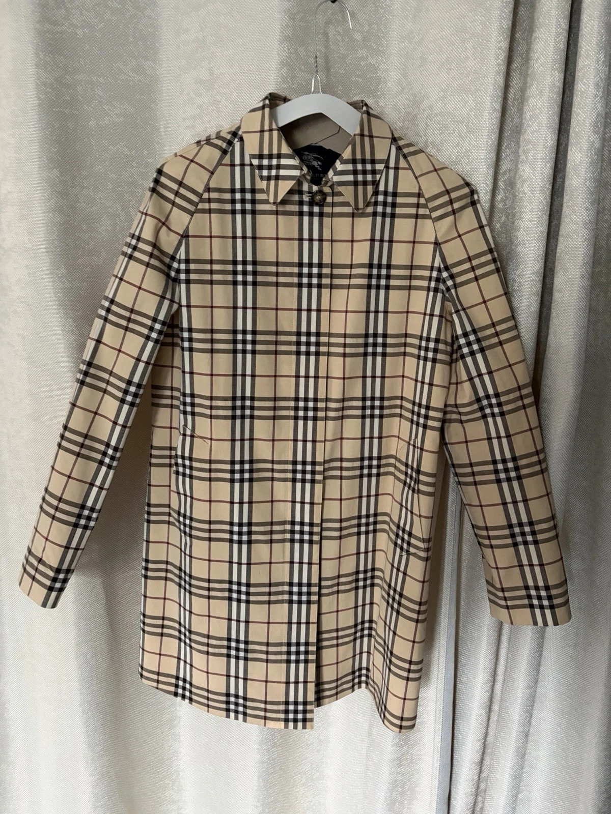 Burberry — Burberry London Nova Check Coat Jacket Size S (UK 8) Authentic