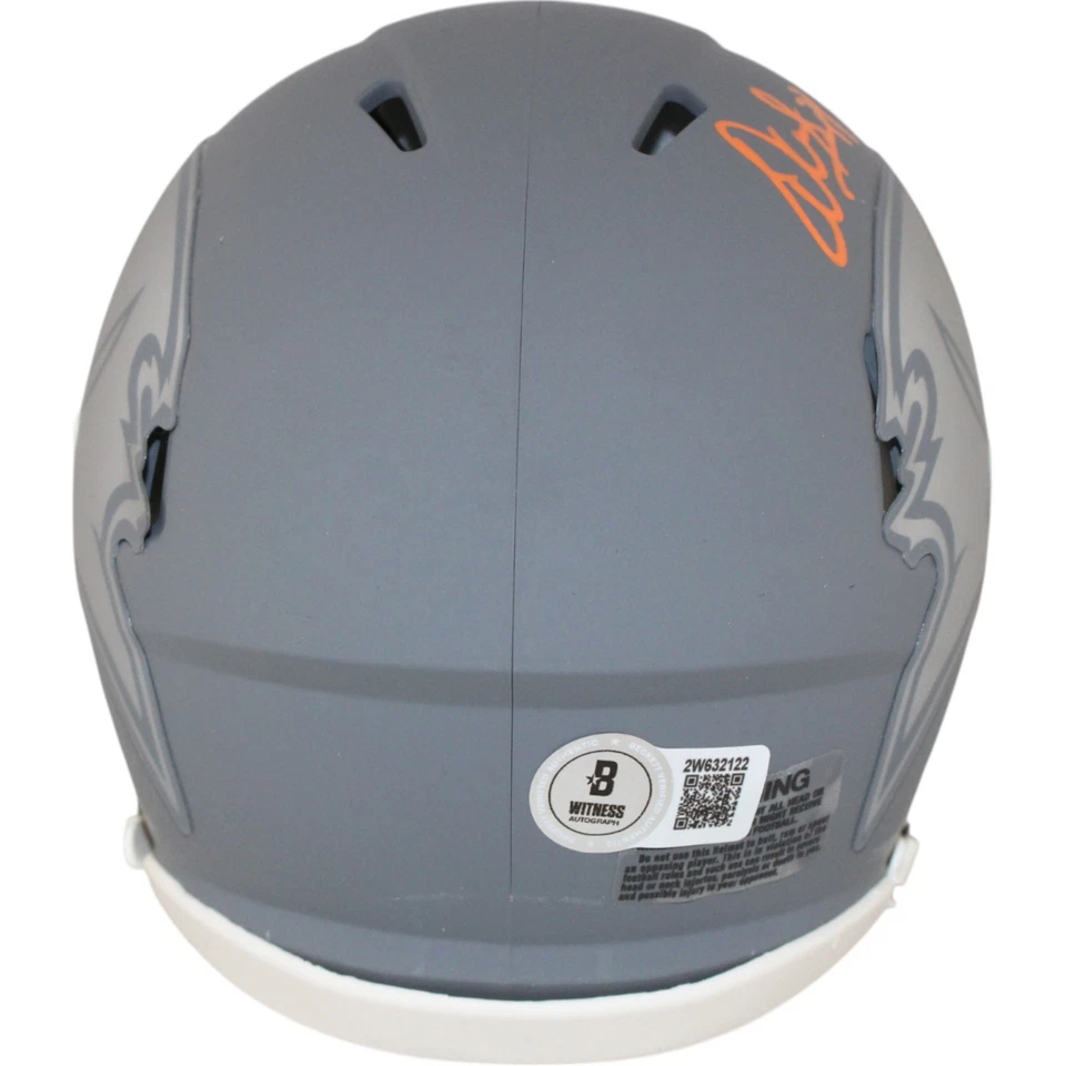 Warren Sapp Autographed Tampa Bay Buccaneers Slate Mini Helmet Beckett 50193 - Image 4 of 4