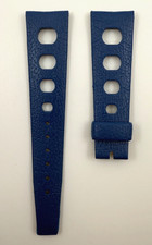 Genuine Vintage Swiss Blue Tropic Sport Big Holes Dive Watch Band 22 mm