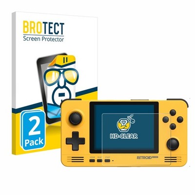 2x Display Schutz Folie für Retroid Pocket 2 Zubehör Transparent