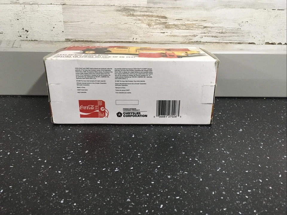 ERTL Coca Cola 1947 Dodge 27026 1999 Vintage Bank Brand New - Image 4 of 4