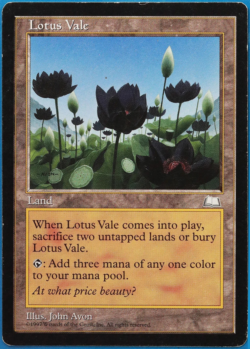 Lotus Vale Weatherlight HEAVILY PLD (Rare Reserved List MTG Magic Card) (509198)