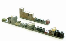 N Scale over 3.5 inches of INDUSTRIAL LINEAR DETAILS set 1 N Scale FINISHED