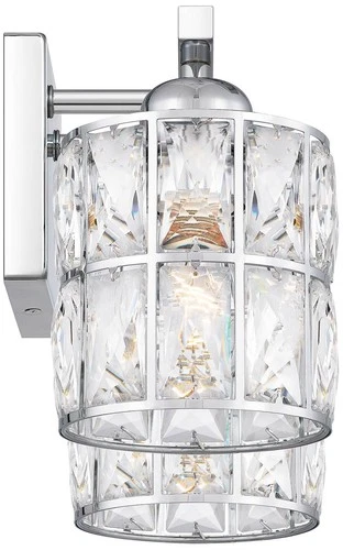 Quoizel Gibson 8" High Polished Chrome 2-Light Wall Sconce - Picture 5 of 6
