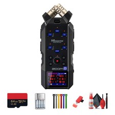 Zoom H6essential 6-Track 32-Bit Audio Recorder Bluetooth Adapter, Bundle
