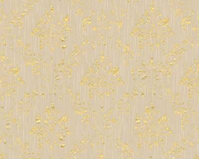 Tapete Textil Barock Vintage beige-grau gold Metallic Silk 30662-4 (16,49 /1qm)