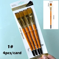 4x1# Artist Paint Brushes Art Acrylic Oil Watercolour Painting Craft Model Brush