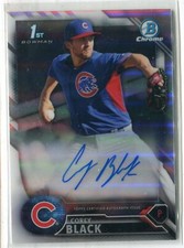2016 Bowman Chrome Corey Black REFRACTOR AUTO AUTOGRAPH RC 222/499 CUBS