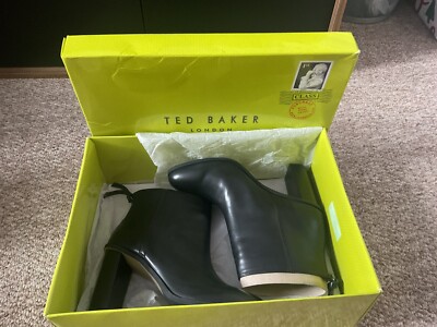 Ladies Ted Baker Alian Black Ankle Boots Size 39 BNIB UK