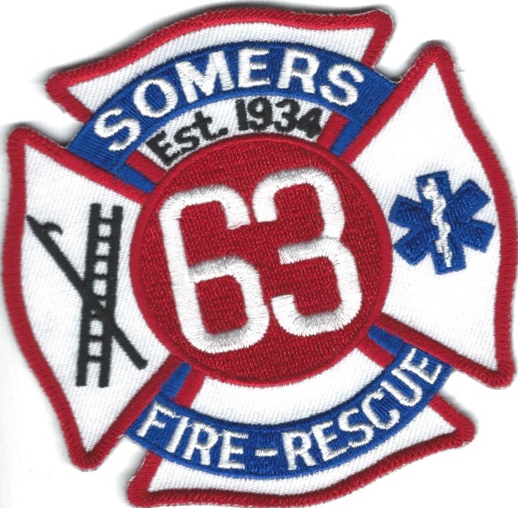 WISCONSIN - Somers Fire - Rescue Department 63 patch - Est. 1934