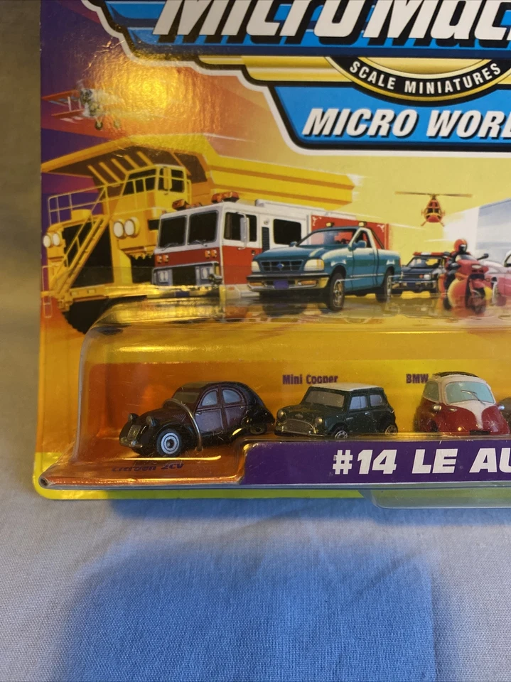 Micro Machines, Hasbro, 1999, Micro Cars, conjunto de errores raros, sellado, buen estado Foto 2 de 4
