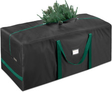 7.5ft Christmas Tree Storage Bag, Heavy-Duty Oxford Fabric with Zippers, Black