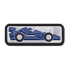 Racing Car Racecar Vehicle Automobile Multi-Color Embroidered Iron-On Patch