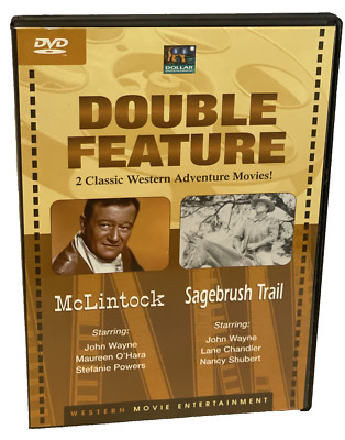 Double Feature - McLintock/Sagebrush Trail (DVD, 2004) John Wayne, Nancy Shubert
