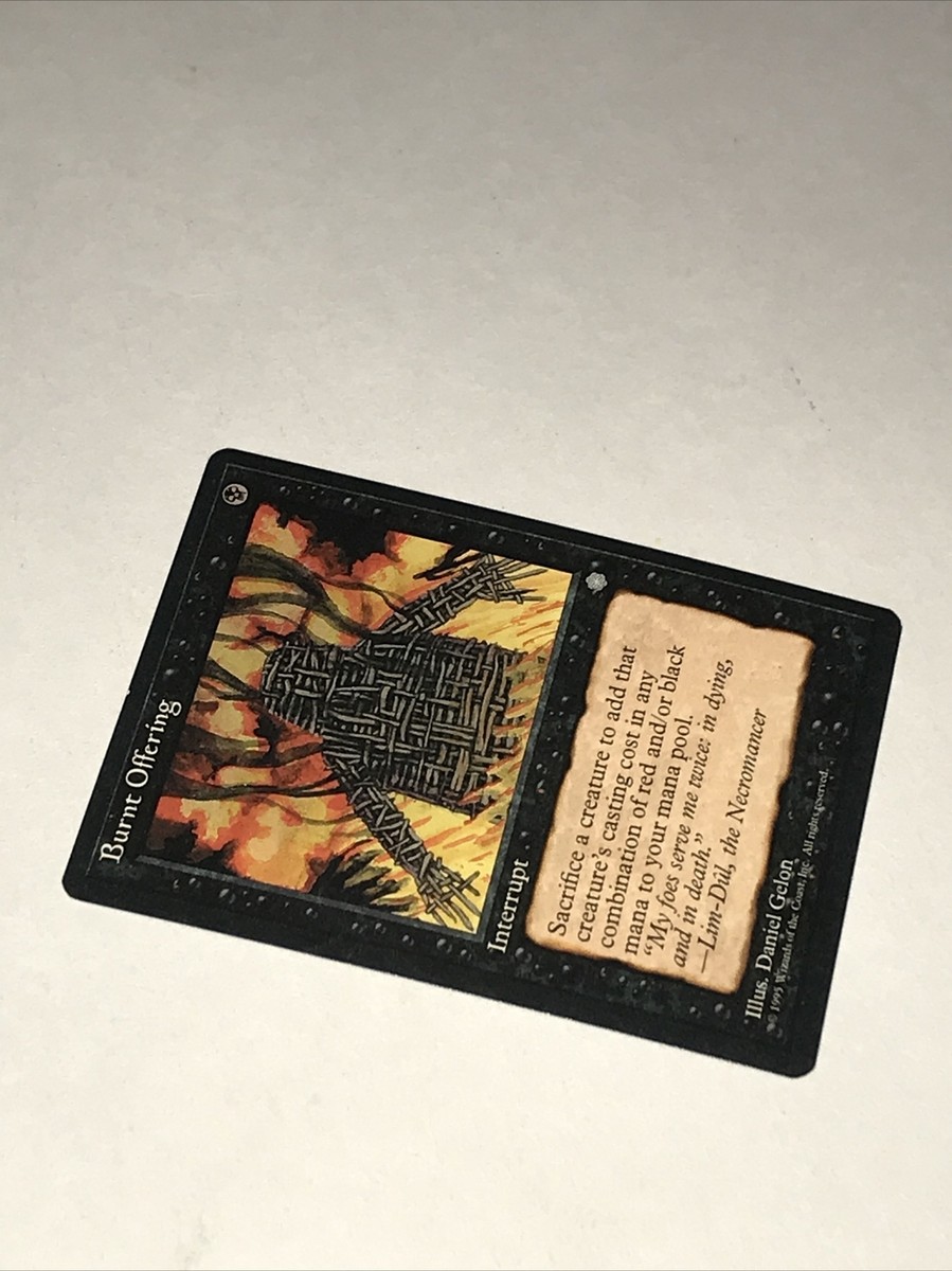 Burnt Offering Magic The Gathering Card | eBay