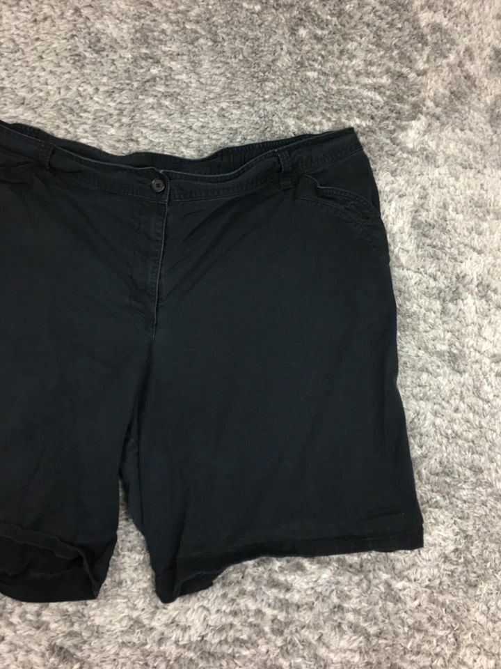 Bermudas Just My Size JMS para mujer talla 24W negras para mujer #2 Foto 2 de 4