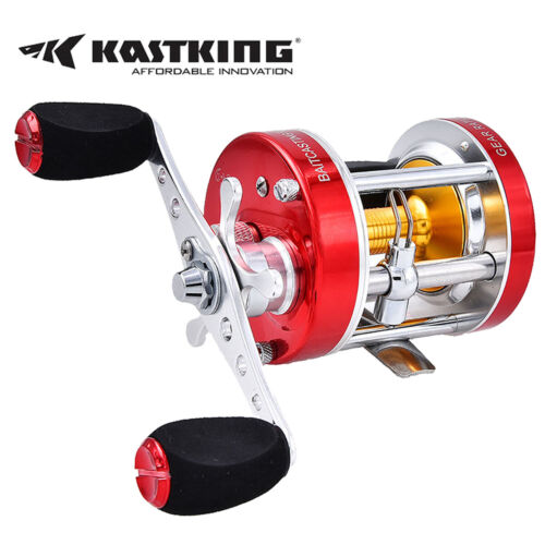 KastKing Rover Conventional Reel Round Saltwater Baitcast Fishing Reel Metal - Picture 1 of 9