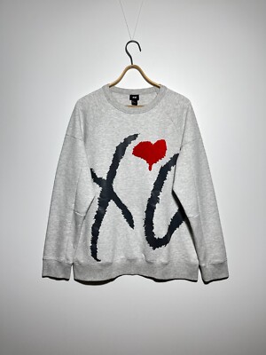 H&M The Weekend XO Gray Big Logo Sweatshirt Size L | eBay
