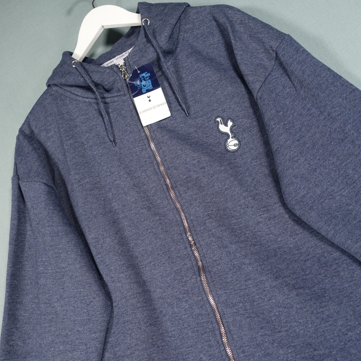 Hoodie Navy Tottenham Zip Hoodie Tottenham Hotspur Core Crest Zip