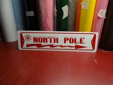 North Pole  ALUMINUM STREET SIGN Free shipping Christmas Decor