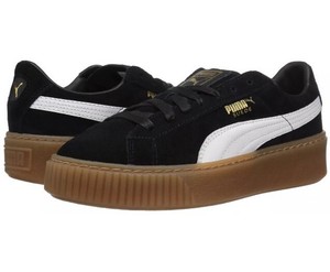puma platform core white gold