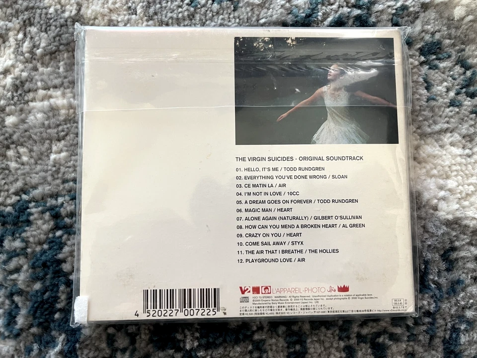 THE VIRGIN SUICIDES - 1999 Original Film Soundtrack, JAPAN (CD, 2000, Digipak) - Image 3 of 4