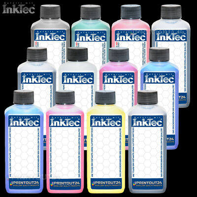 Lot De 12 Cartouches Compatibles Canon IPF 8100/9100 - PFI-701 & PFI-702 - Encres Couleurs
