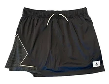 Jordan Essentials Women's A-Line Skort Skirt DO5044-010 (Black/Grey) Sz M NWOT