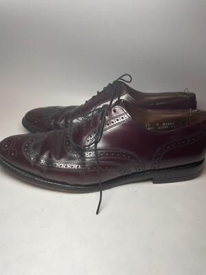Allen Edmonds Lloyd Wingtip Oxford Shoes 12 B -‎ Vintage Quality 0697 1946 Comb. Allen Edmonds Lloyd Men 12 C Wingtip Oxford Shoes Burgundy  main image 4