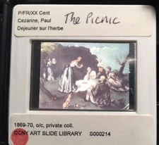 Paul Cezanne "The Picnic" French Post-impressionism 35mm Art Slide