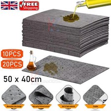Oil/Fuel/Water/Chemical Spill Maintenance Absorbent Mat Spill Pads Protection UK