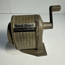 Vintage Berol Giant Apsco Pencil Sharpener Wall Or Table Mount Made In USA