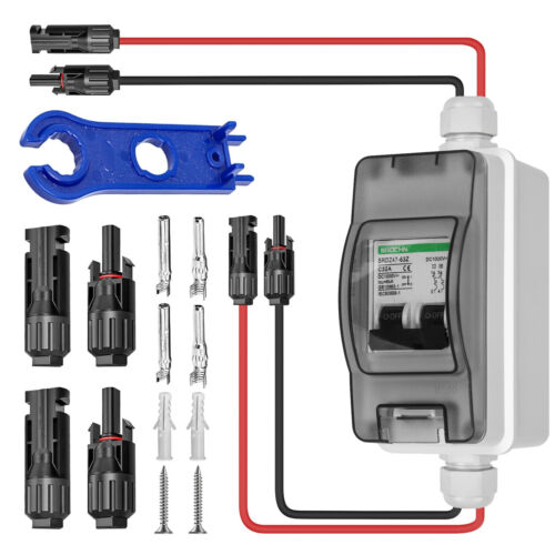 DC Trennschalter Solar PV Umschalter Ausschalter Freischalter 2-polig 32A 500V - Bild 1 von 9