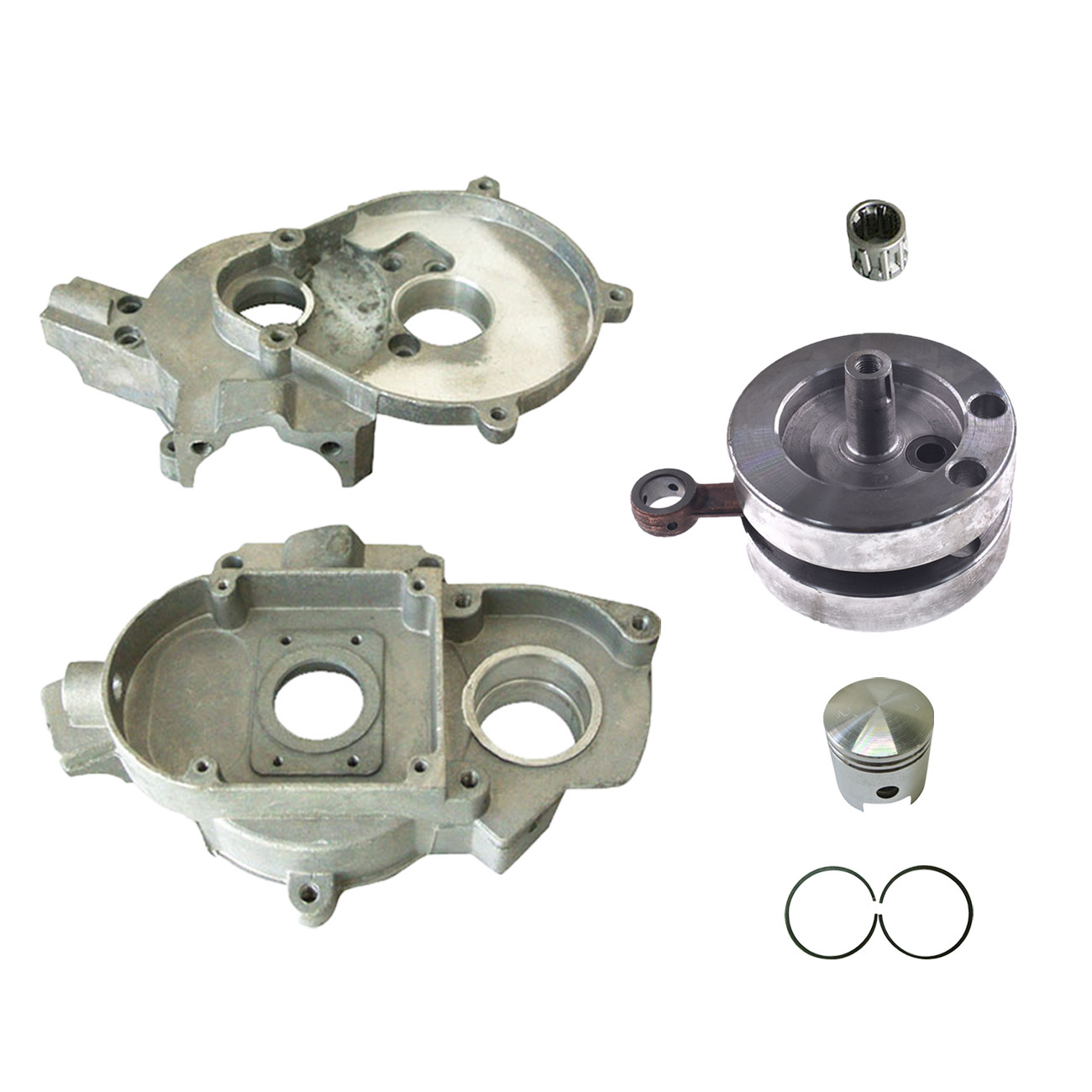 Crankcase Crankshaft 47mm Piston Ring Kit For 80cc Motorized Bicycle Bike eBay