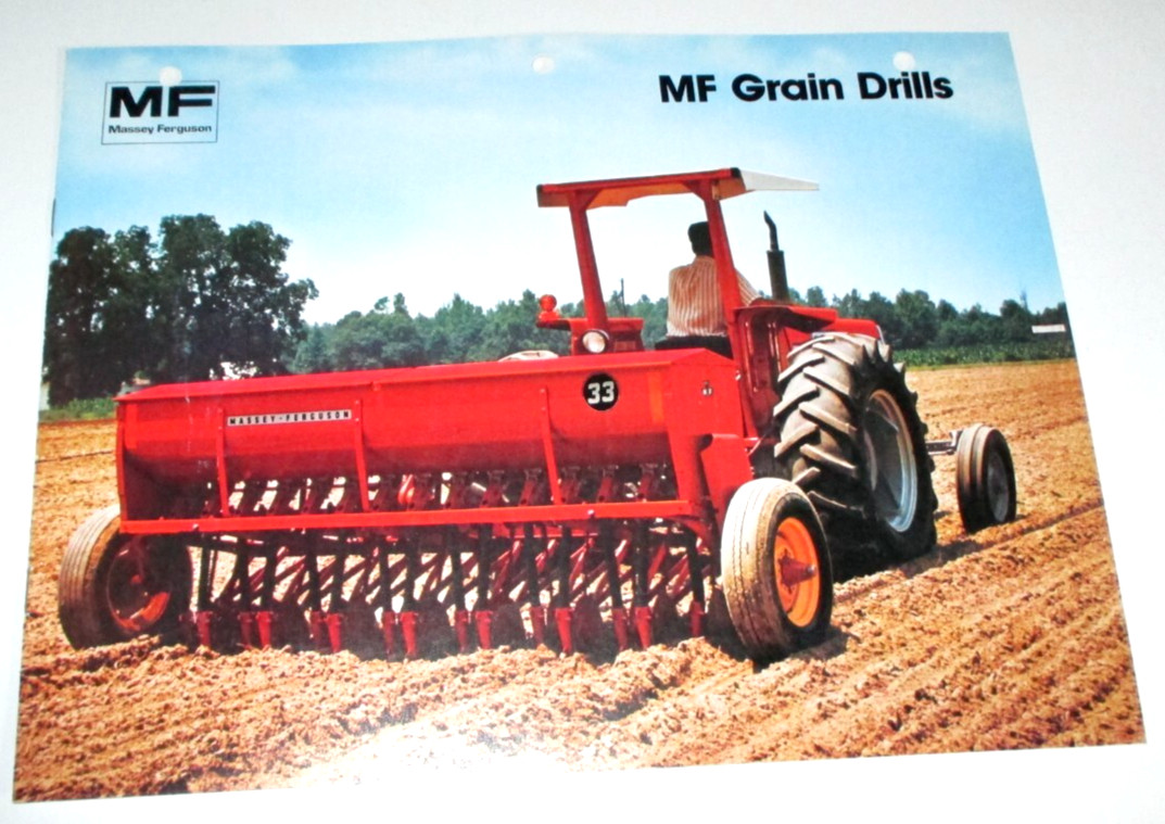 Massey Ferguson MF 33 43 63 Grain Drill Sales Brochure Literature Ad 1979