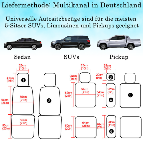Für SEAT Leon Ibiza Arona Autositzbezüge Komplettset Kunstleder Wasserdicht - Bild 13 von 16