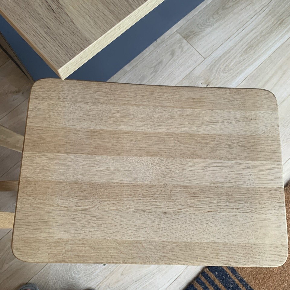 The White Company Oak Bar Stool Seat Raw Timber Kitchen Furniture