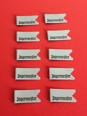 10 Jägermeister Kräuterlikör Geldkemmen, Promochip, Büroklemmen, 10 Stück, Neu!