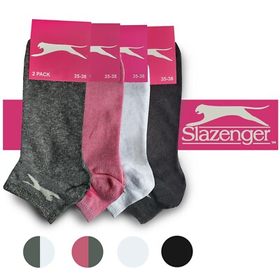 Slazenger 8 Paar Damen Sneakersocken m. Glitzereffekt, 7 MEGA-Farben,35-38/39-42