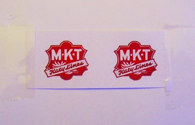 M-K-T KATY F-3 DIESEL NOSE/TENDER WATERSLIDE CLEAR  4 DECAL P/SET LOOK!