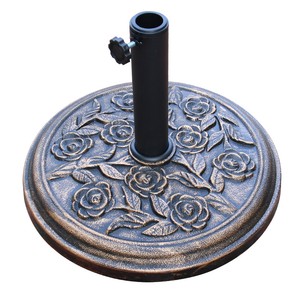 9 5 12 Kg Cast Iron Effect Parasol Base Garden Patio Umbrella Stand Weight Round Ebay
