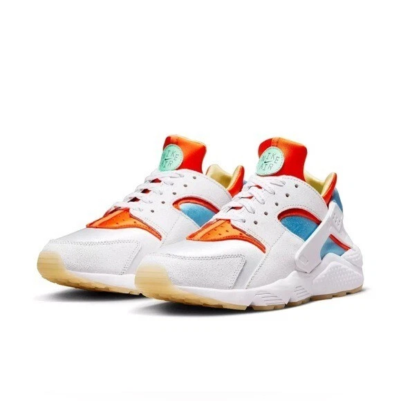 New Nike Air Huarache Run White Safety Orange DX2345-100 Mens Size 13 | eBay