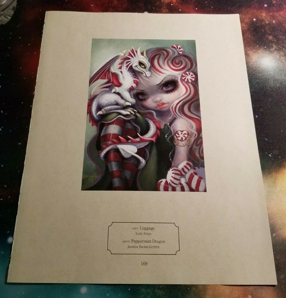 Jasmine Becket-Griffith DRAGÓN MENTA Fantasía HADA DRAGÓN IMPRESIÓN SURREALISTA Foto 3 de 3