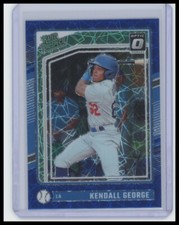 2024 Donruss Baseball #159 Kendall George Optic Blue Velocity