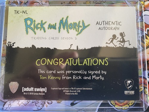 Rick & Morty Staffel 2 Autogrammkarte TK-NL Tom Kenny als Nazi Anführer. 09/50! Selten - Bild 2 von 2