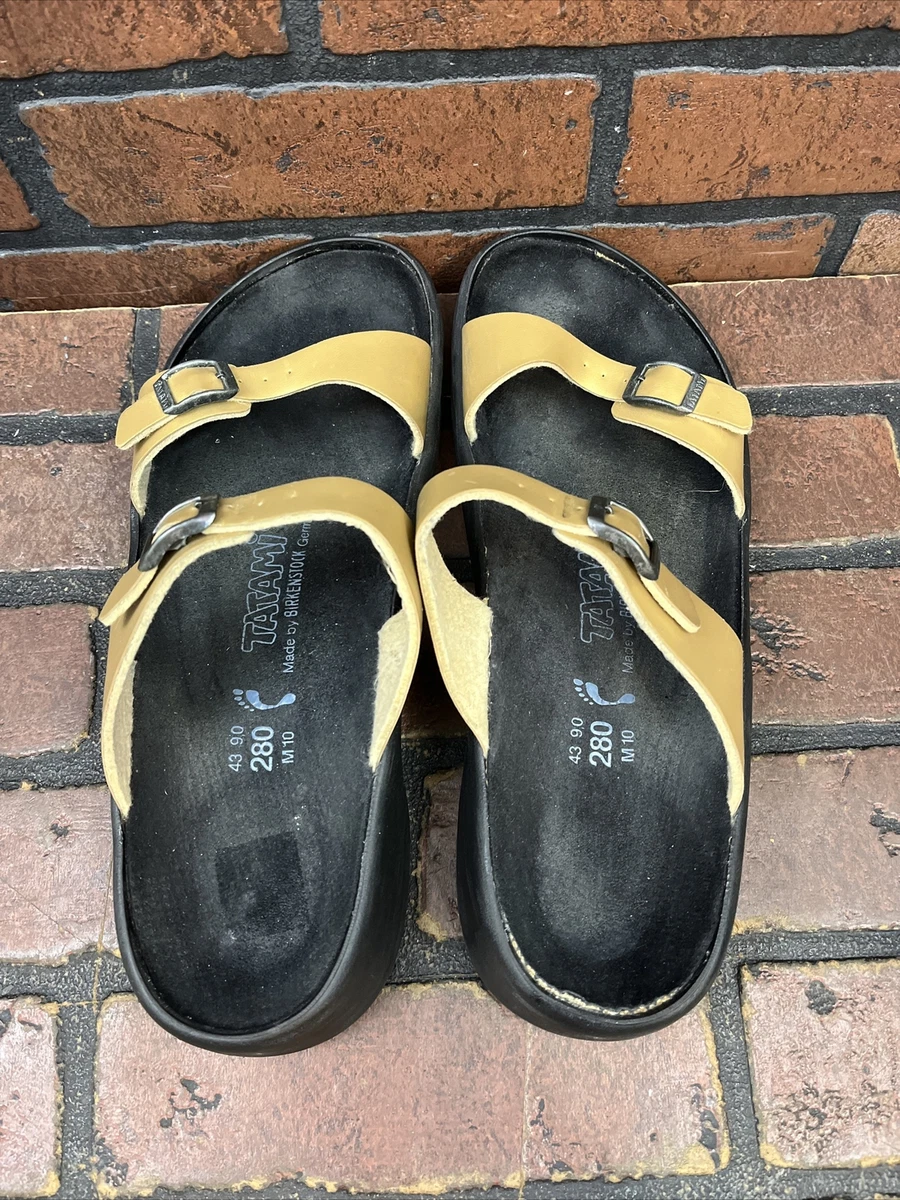 TATAMI by Birkenstock 2 Strap Leather Sandals Size 43 US 10
