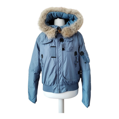 P.J.S Parajumpers Gobi Bomber Jacket Storm Blue Size Youth Large - Preloved GC
